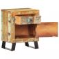 Preview: Nachttisch 40x30x50 cm Recyceltes Massivholz
