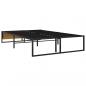 Preview: Bettgestell Schwarz Metall 120x200 cm