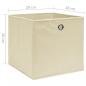 Preview: Aufbewahrungsboxen 10 Stk. Vliesstoff 28x28x28 cm Creme