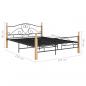 Preview: Bettgestell Schwarz Metall 140x200 cm