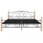 Preview: Bettgestell Schwarz Metall 180x200 cm