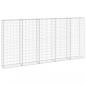 Preview: Gabionenwand mit Abdeckung Verzinkter Stahl 300x30x150 cm