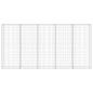 Preview: Gabionenwand mit Abdeckung Verzinkter Stahl 300x30x150 cm