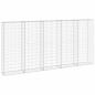 Preview: Gabionenwand mit Abdeckung Verzinkter Stahl 300x30x150 cm