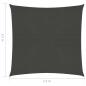 Preview: Sonnensegel 160 g/m² Anthrazit 2,5x2,5 m HDPE