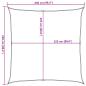 Preview: Sonnensegel 160 g/m² Anthrazit 2,5x2,5 m HDPE