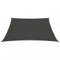 Preview: Sonnensegel 160 g/m² Anthrazit 5x5 m HDPE 