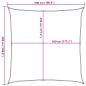 Preview: Sonnensegel 160 g/m² Anthrazit 5x5 m HDPE 