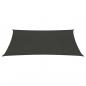Preview: Sonnensegel 160 g/m² Anthrazit 2x3 m HDPE 
