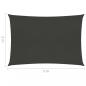 Preview: Sonnensegel 160 g/m² Anthrazit 2x3 m HDPE 