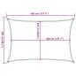 Preview: Sonnensegel 160 g/m² Creme 2,5x4 m HDPE 