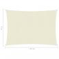 Preview: Sonnensegel 160 g/m² Creme 3x4,5 m HDPE   