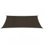Preview: Sonnensegel 160 g/m² Braun 2x4 m HDPE  