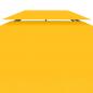 Preview: Pavillon-Dachplane mit Kaminabzug 310 g/m² 4x3 m Gelb