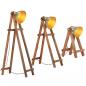 Preview: Stehlampen 3 Stk. Messing E27 Mango Massivholz 