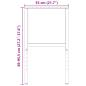 Preview: Werkbankgestell Verstellbar 2 Stk. Metall 55x(69-95,5) cm
