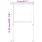 Preview: Werkbankgestell Verstellbar 2 Stk. Metall 55x(69-95,5) cm