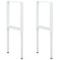 Preview: Werkbankgestell Verstellbar 2 Stk. Metall 55x(69-95,5) cm Grau