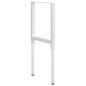 Preview: Werkbankgestell Verstellbar 2 Stk. Metall 55x(69-95,5) cm Grau