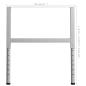 Preview: Werkbankgestell Verstellbar 2 Stk. Metall 85x(69-95,5) cm Grau