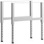 Preview: Werkbankgestell Verstellbar 2 Stk. Metall 85x(69-95,5) cm Grau