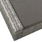Preview: Doppel-Sonnenliege Poly Rattan Grau