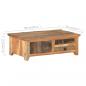 Preview: Couchtisch 90x50x31 cm Recyceltes Massivholz