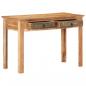 Preview: Schreibtisch 110x50x75 cm Recyceltes Massivholz