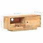 Preview: TV-Schrank 90x30x35 cm Mango Massivholz
