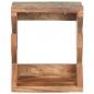 Preview: Skateboard Wandhalter 25x20x30 cm Recyceltes Massivholz