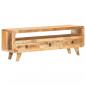 Preview: TV-Schrank 117x30x41 cm Raues Mango-Massivholz