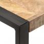 Preview: ARDEBO.de - Esstisch 60x60x75 cm Raues Mango-Massivholz
