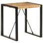 Preview: Esstisch 70x70x75 cm Raues Mango-Massivholz