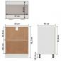 Preview: Unterschrank Sonoma-Eiche 60x46x81,5 cm Holzwerkstoff