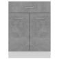 Preview: Schubunterschrank Betongrau 60x46x81,5 cm Holzwerkstoff