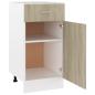 Preview: Schubunterschrank Sonoma-Eiche 40x46x81,5 cm Holzwerkstoff