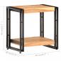 Preview: Beistelltisch 40x30x40 cm Akazie Massivholz