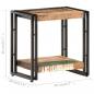 Preview: Beistelltisch 40x30x40 cm Altholz Massiv