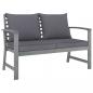 Preview: 4-tlg. Garten-Lounge-Set mit Auflagen Massivholz Akazie