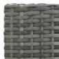 Preview: Garten-Barhocker mit Kissen 2 Stk. Grau Poly Rattan