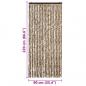 Preview: Insektenschutz-Vorhang Beige und Braun 90x220 cm Chenille