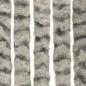 Preview: Insektenschutz-Vorhang Hell- und Dunkelgrau 90x220 cm Chenille