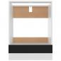 Preview: Herdumbauschrank Schwarz 60x46x81,5 cm Holzwerkstoff
