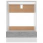 Preview: Herdumbauschrank Betongrau 60x46x81,5 cm Holzwerkstoff