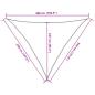Preview: Sonnensegel 160 g/m² Anthrazit 3,5x3,5x4,9 m HDPE