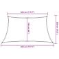 Preview: Sonnensegel 160 g/m² Anthrazit 3/4x2 m HDPE