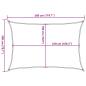 Preview: Sonnensegel 160 g/m² Beige 2x3 m HDPE