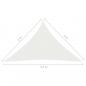 Preview: Sonnensegel 160 g/m² Weiß 3x3x4,2 m HDPE  