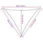 Preview: Sonnensegel 160 g/m² Weiß 3x3x4,2 m HDPE  
