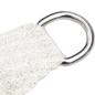 Preview: ARDEBO.de - Sonnensegel 160 g/m² Weiß 3,5x3,5x4,9 m HDPE